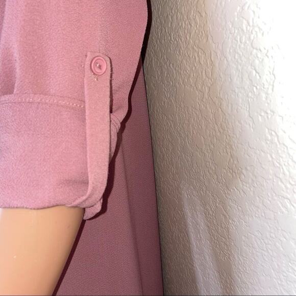 Charming Charlie cardigan mauve long open front lightweight SZ SM Polyester - Picture 8 of 14